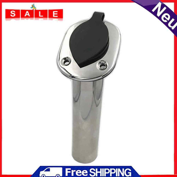 Yacht Pole Rack Stainless Steel Rod Holder Safety 30 Degree Lock for All Ocean
