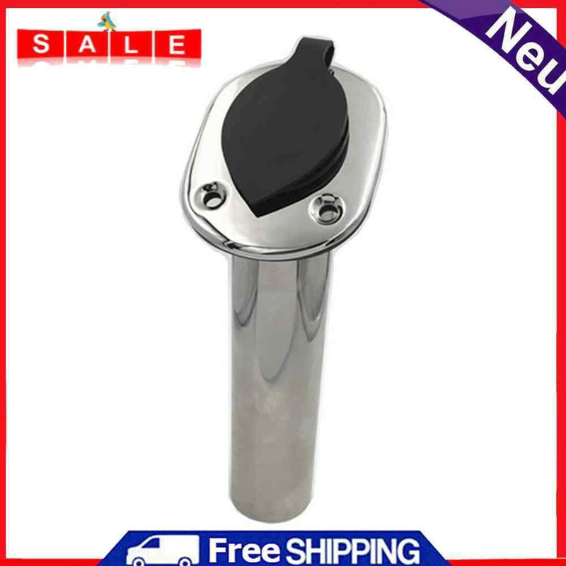 Yacht Pole Rack Stainless Steel Rod Holder Safety 30 Degree Lock for All Ocean