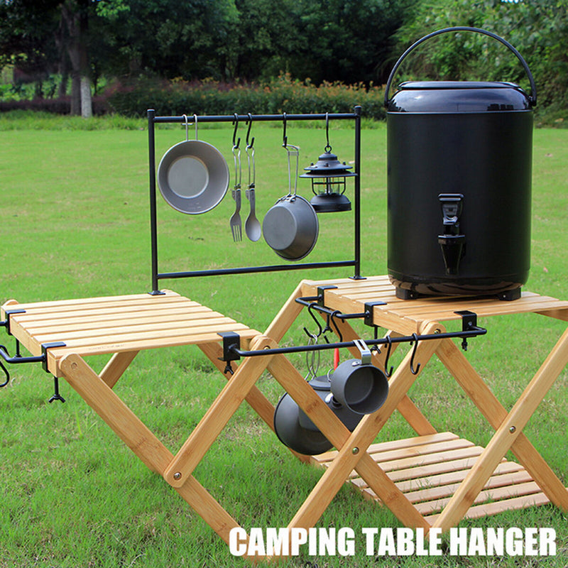 Camping Table Hanging Rack Outdoor Garden Backyard Grill Rack Camping Kit