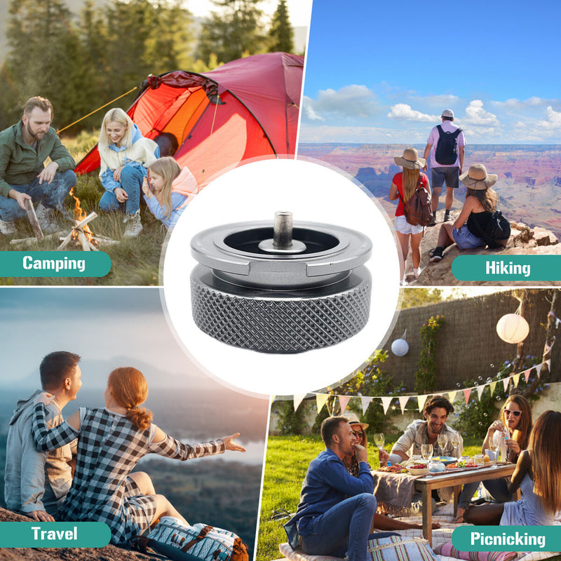 Aluminum Alloy Air Tank Connector Practical Gas Bottle Converts Head for Cooking