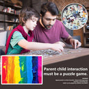Educational Assembling Toys 1000pcs DIY Color Painting Puzzle for Kids Adults