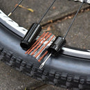 6pcs Bike Tubeless Wheel Repair Tools Bicycle Tire Drill + Rubber Strips Newly