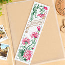 14CT 2 Strands Double-Side Cross Stitch Month Counted Bookmark (January) Newly