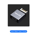 Motherboard Type E to Type C Adapter Desktop Computer PC Connector Part (A)