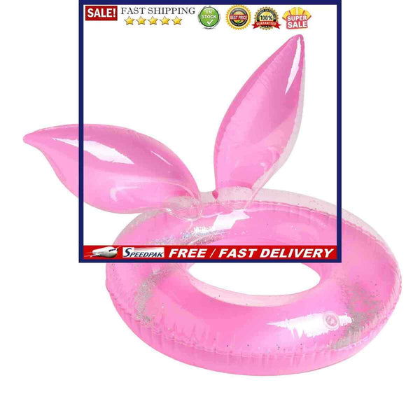 Cute Rabbit Ears Modeling Swimming Ring Thickening Pool Floats Ring for Kids
