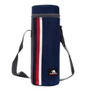 Oxford Cloth Beach Cooler Insulation Ice Pack for Outdoor (Dark Grey Striped)