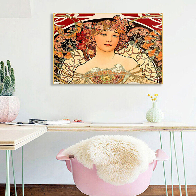 DIY Goddess Frameless Oil Paint by Numbers Kit Picture Handpainted Home Dec