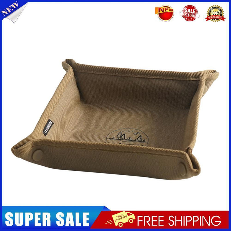 Waterproof Foldable Storage Box Outdoor Camping Sundries Organizer Tray (L)