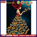 Butterfly Girl Irregular Rhinestone Wall Picture Kit Home Decoration 12x16