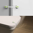 Plastic Safe Drawer Lock Green Anti-pinch Baby Protective Lock Catch (2pcs)