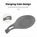 Silicone Spoon Pad Kitchen Utensils Spatula Heat Resistant Placemat (Grey)