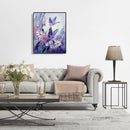Canvas Hand Painted Picture DIY Purple Digital Oil Craft Painting By Number