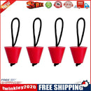 4x Kayak Canoe Boat Scupper Plugs Marine Dinghy Drain Holes Stopper (Red)