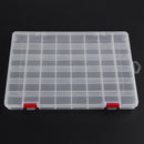 48x Transparent PP Plastic Fishing Bait Storage Container Box