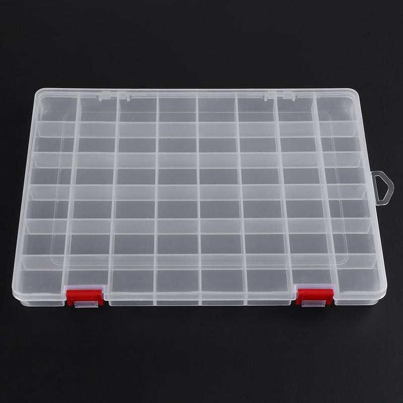 48x Transparent PP Plastic Fishing Bait Storage Container Box