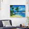 Summer Beach Oil Paint By Numbers Kits DIY Handpainted on Canvas Wall Art