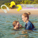 Soft Silicone Swimming Earplugs Nose Clip Set Soundproof Ear Plugs (Yellow)