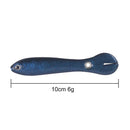 5x 10cm 6g Bionic Loach Fishing Lures Artificial Crankbait Soft Bait (Blue)