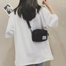 Fashion Women Canvas Patchwork Crossbody Phone Bag Mini Handbags (Black)