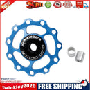 Bicycle Rear Derailleur 11T Road Bike Speed Guide Pulley Wheel Part (Blue)