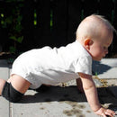 0-24M Kids Non Slip Crawling Elbow Knee Pads Infants Baby Kneecap (Black)