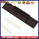 Ivory ABS Nut and Saddle Slotted + 110mm Rosewood Bridge for Ukulele Parts