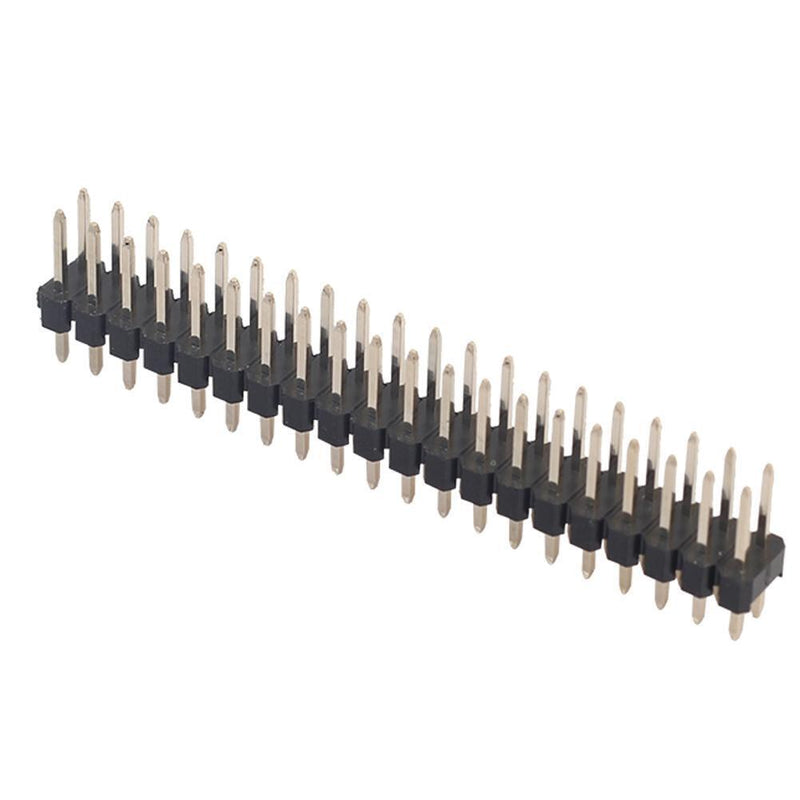 5pcs Dual Male Header 2.54mm 2x20pin Strips for Raspberry Pi Zero GPIO
