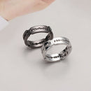 Gothic Mens Rings Biker Adjustable Rock Bladed Ring Lover Couple Promise Punk
