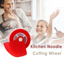 Kitchen DIY Pizza Pastry Lattice Cutter Pie Decor Wheel Roller (A Red)
