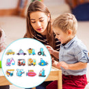 12pcs Children DIY Production Paper Puzzles Enlightenment Educational Toys