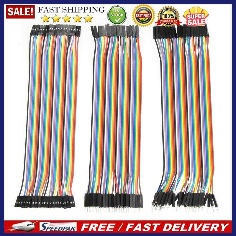 120pcs 20cm 2.54mm 1pin Jumper Wire DuPont Cable for Arduino
