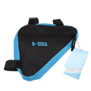 Triangle Cycling Front Tube Frame Pouch Bag Holder Saddle(Black+BLue) Newly