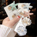Accessories Zircon Luxury BB Clip Acrylic Hairclips Starfish Hairpins Shell
