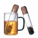 Glass Tea Infuser Tea Filter Creative Pipe Tea Strainer for Loose Leaf Herb