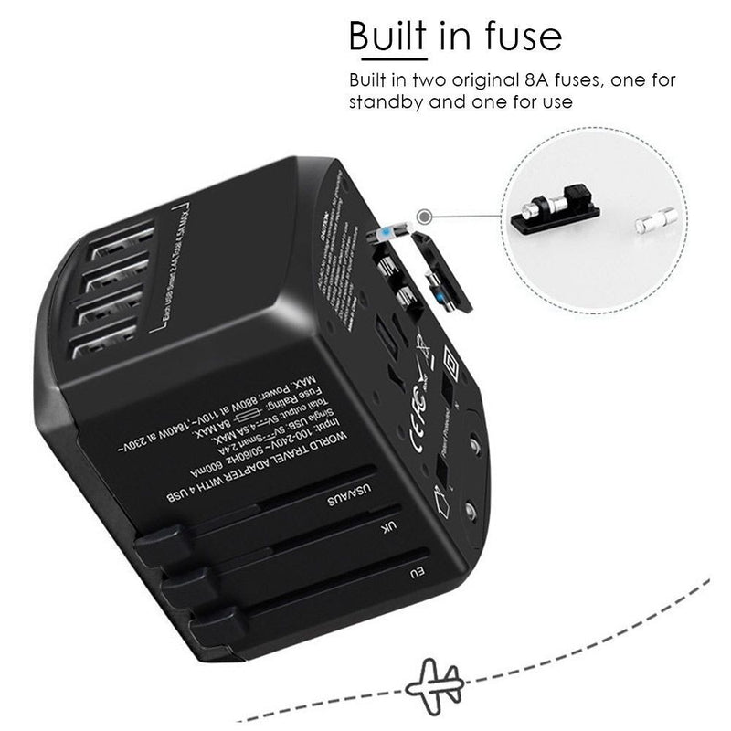 Electrical Plugs Wall Charger 4 USB Ports Travel Charger Travel Adapter