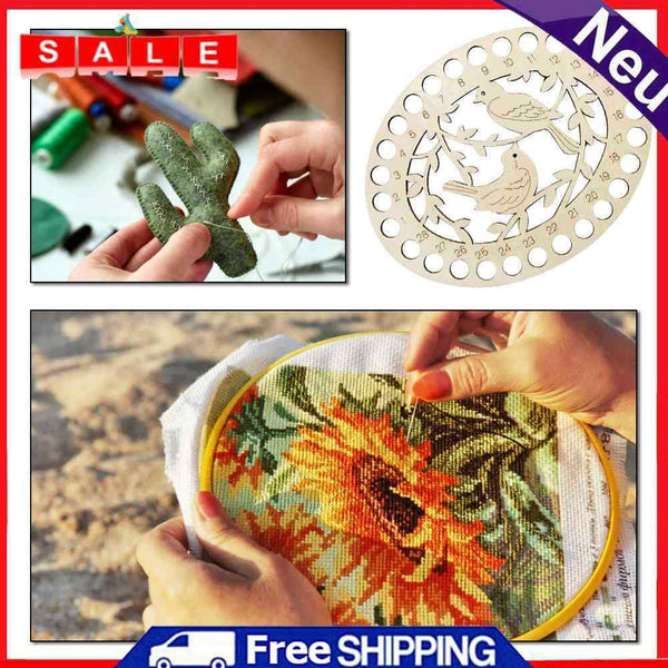 Cross Stitch Thread Storage Board DIY Needle Crafts Sewing Embroidery Verse