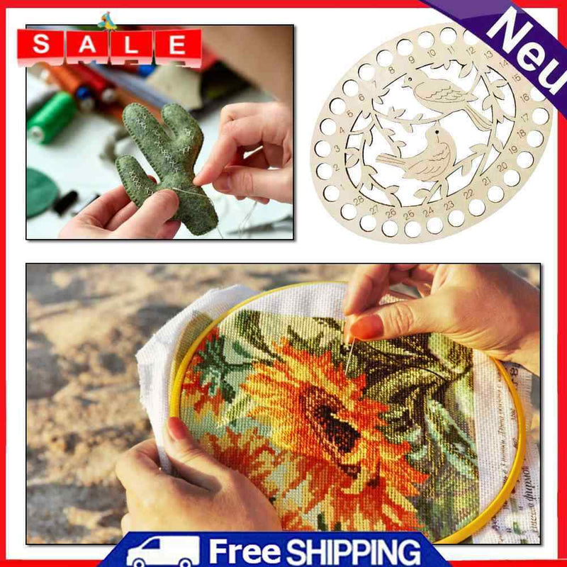 Cross Stitch Thread Storage Board DIY Needle Crafts Sewing Embroidery Verse