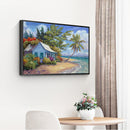 Seaside View 5D DIY Full Round Drill Diamond Painting Mosaic Decor Kits 50x40