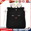 Women Rabbit Shape Cotton Linen Small Shoulder Bag Crossbody Bag(Black)