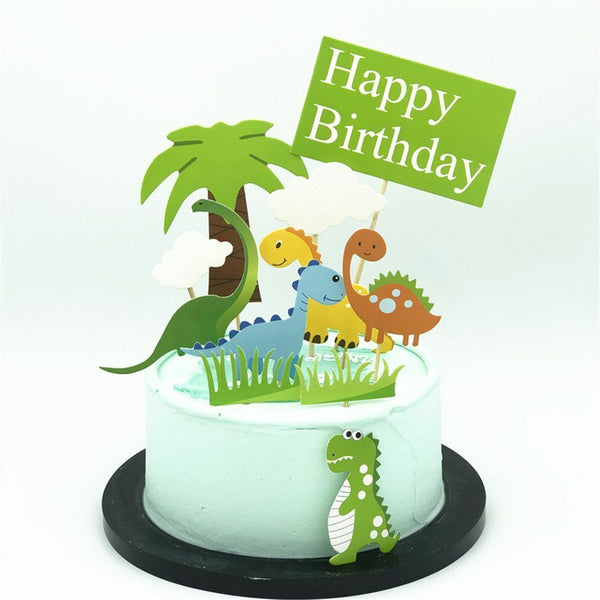 Dinosaur Ornaments Dinosaur Dinosaur Topper Happy Birthday Cake Topper
