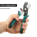 TUOSEN 8 inch Wire Stripper Cable Cutting Scissors Stripping Pliers Cutter Newly