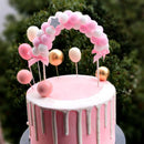 Decoration Soft Baby Shower Pompom Cloud Cake Flags Cloud Balloon Cake Topper