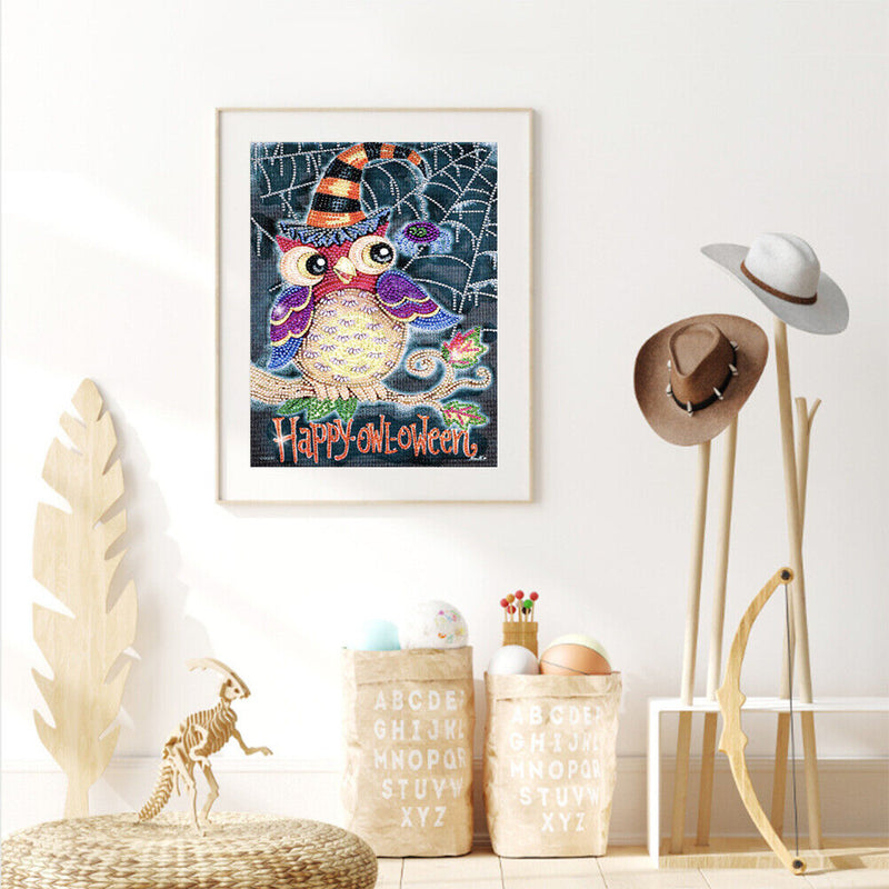 Diamond Painting Kit 5D Special Shaped DIY Owl Letters Rhinestone Pictures Newly