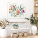 Multi-color Flower Oil Paint By Numbers Kit DIY Acrylic Painting on Canvas Cr
