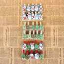 Hot Mini DIY Hemp Rope Christmas Bear Christmas Tree Photo Pegs Woody Clips