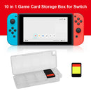 10 in 1 Game Card Case Protector Storage Box for Nintendo Switch (White) Newly