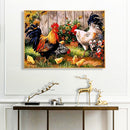 Yard Chicken Partial Oil Paint By Numbers DIY Handpainted Home Decoration Gifts