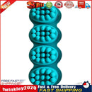 4 Grids Silicone Soap Mold Soap Form for Massage Therapy Soap Bar (Blue) Newly