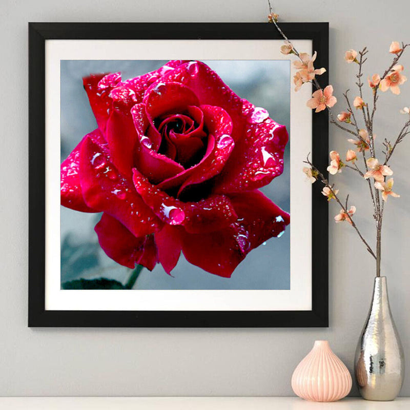 DIY Roses Diamond Painting Cross Stitch Embroidery Mosaic Kit Room Decor