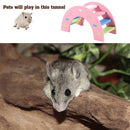 Wooden Hamster Small Animal Climbing Exercise Toys (Rainbow Bridge Pink) Newly